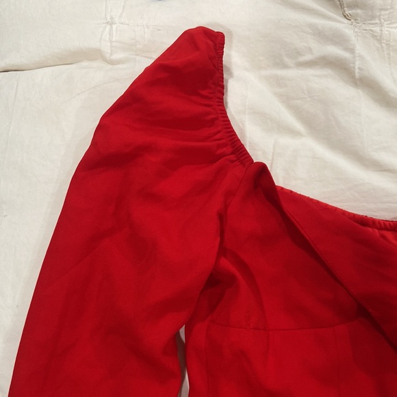 Red Mini Dress - Picture 3 of 7